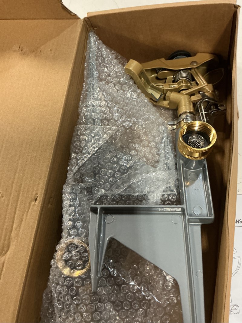 Condition photo showing Good Condition for biswing 2 pack impact sprinklers on metal step spike, heavy duty zinc alloy lawn sprinkler head on s