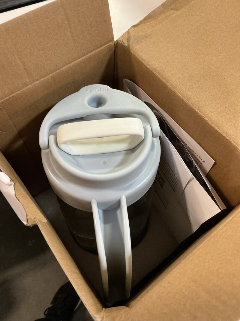 Condition photo showing Good Condition for papablic breast milk pitcher, glass formula mixer with easy-blend handle lid, leakproof breastmilk fridge storage container, wide mouth, bpa-free, baby feeding pitcher, blue