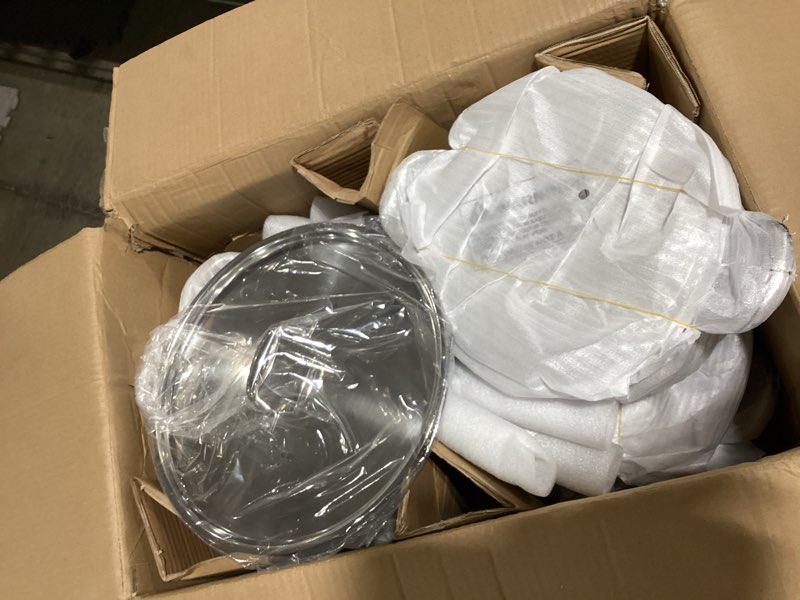 Condition photo showing New/Like New for ewfen stainless steel cookware set, 3 ply 17 piece stainless steel pot and pan set, oven dishwasher safe | induction compatible frying pans, saucepans, saute pan & stock pot, pfoa, ptfe & pfos free