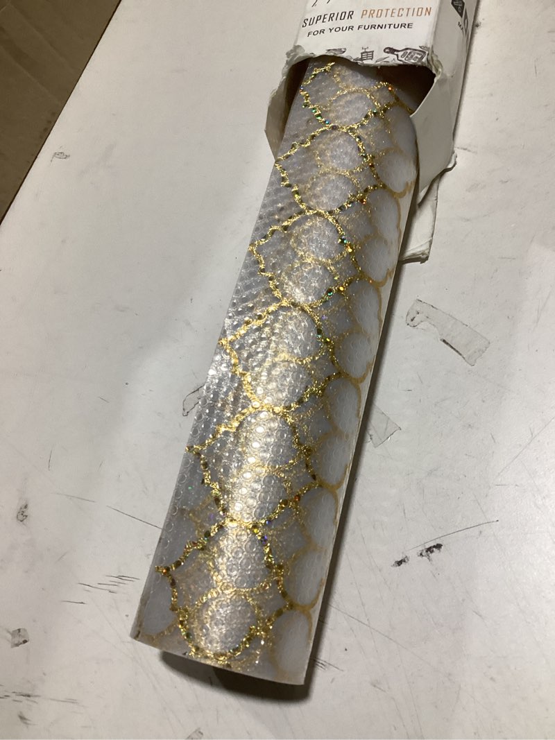 Condition photo showing Good Condition for cooyes shelf and drawer liners for kitchen cabinets, non adhesive cabinet liner, eva waterproof durable non-slip drawer mats for shelves, fridge, storage, kitchen cupboards – modern pattern 23.6"w x 236"l amber