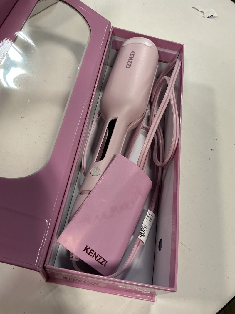 Condition photo showing Good Condition for kenzzi wave styler 2-barrel hair waver, 1.25 in, 6 heat settings, pink