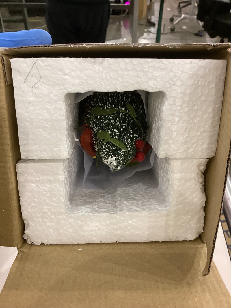 Condition photo showing As Is for Kurt Adler 19.5-Inch Hollywood Cardinal in Tree Hat Nutcracker