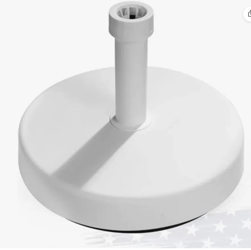 fruiteam 49lb capacity fillable umbrella base, sand/stone filled heavy-duty patio umbrella stand out