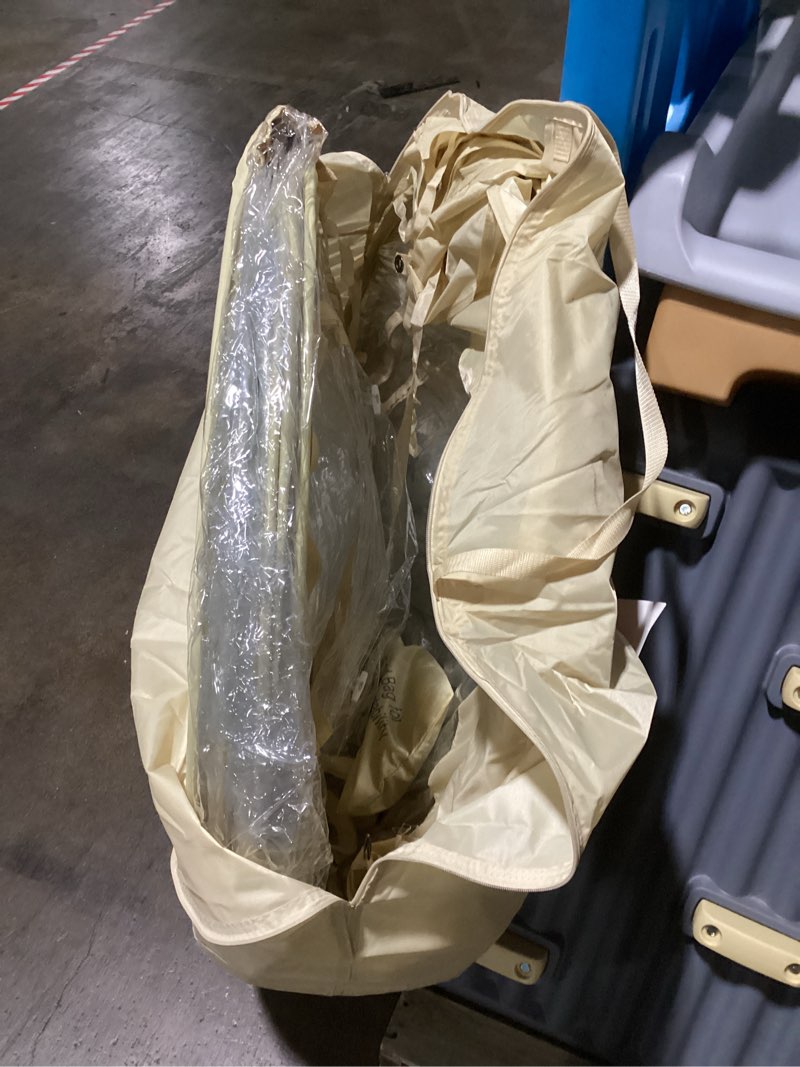 Condition photo showing As Is for Alvantor® Pop Up Bubble Tent® - 12’ x 12’ Instant Igloo Tent® - 8-10 Person Screen House for Patios - Large Oversize Weather Proof Pod - Cold Protection Camping - Beige 12' x 12'