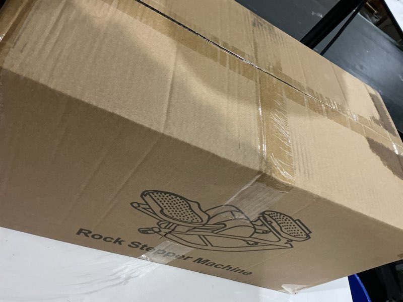 Condition photo showing New/Like New for the rock stepper side to side, u-shaped low-impact mini stepper, quiet lateral rocking step machine, compact stair stepper for home workout & leg glut black