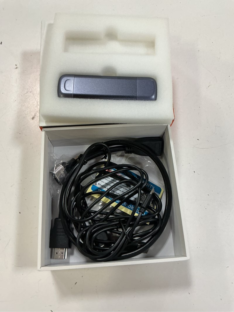 Condition photo showing As Is for ttq wireless hdmi transmitter and receiver, wireless hdmi extender, 4k decode 1080p output, metal housing, led display, 100ft range, 2.4g&5g, for pc/camera/hdtv/projector/tv box gray