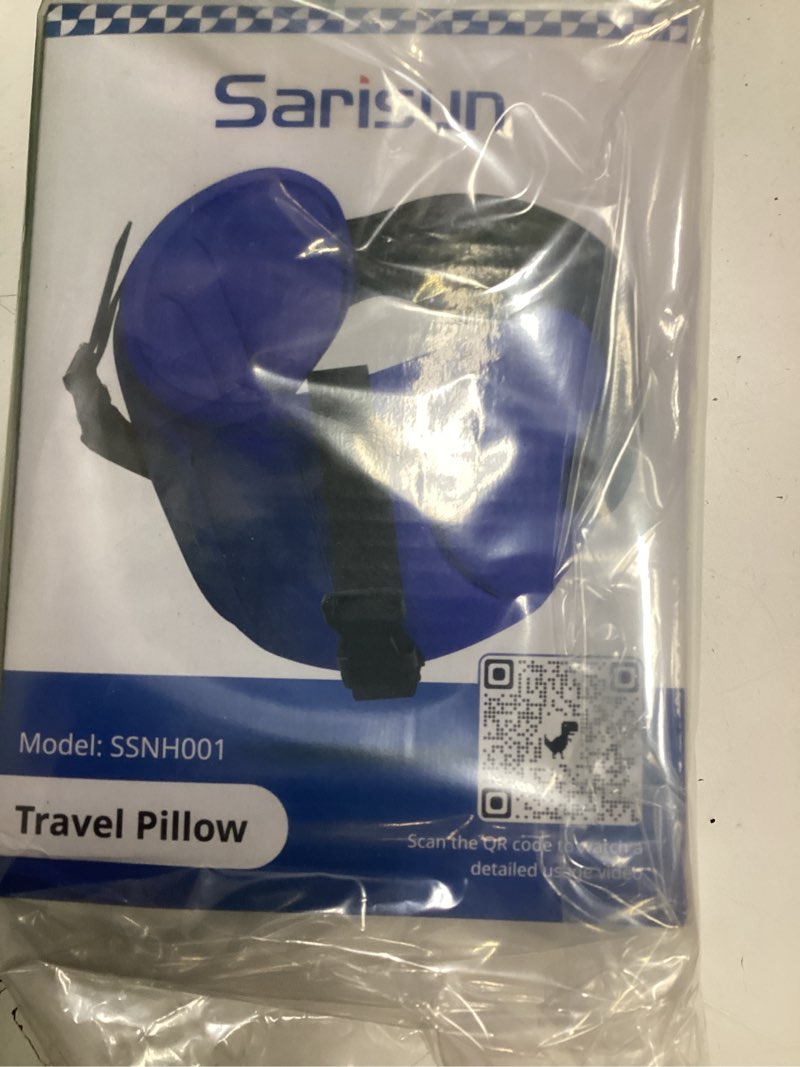 Condition photo showing Good Condition for Travel Pillows for Airplanes, Airplane Pillow for Long Flight, Airplane Head Strap with Eye Mask for Sleep, Travel Neck Pillow for Car Road Trip, 360° Support Headrest, Stop Bobblehead, Black