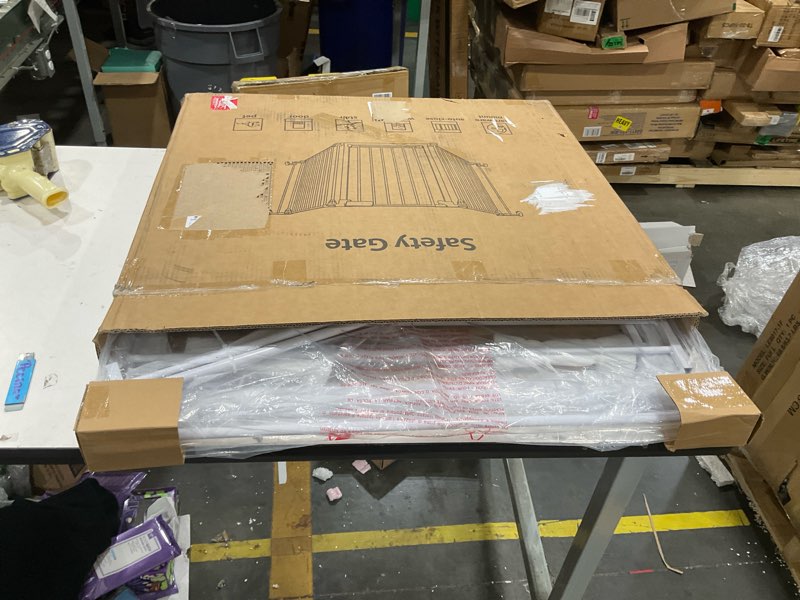 Condition photo showing Good Condition for Regalo Safety Baby Gate 56 Inch Extra Wide for Doorways & Bottom of Stairs, Pressure Mount Design for Babies, Toddlers & Pets, Tested & Safe for 30 Years, American Designed, American Owned, White White 29-56"W x 30"H