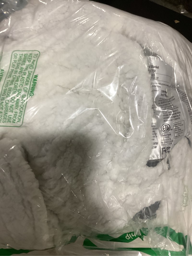Condition photo showing Good Condition for smoofy faux fur throw blanket for couch rabbit fleece - tie-dye grey fluffy blanket for sofa bedroom living room, cozy soft plush luxury thick winter fuzzy comfy bubble blanket - 50" x 60" tie-dye grey throw(50" x 60")