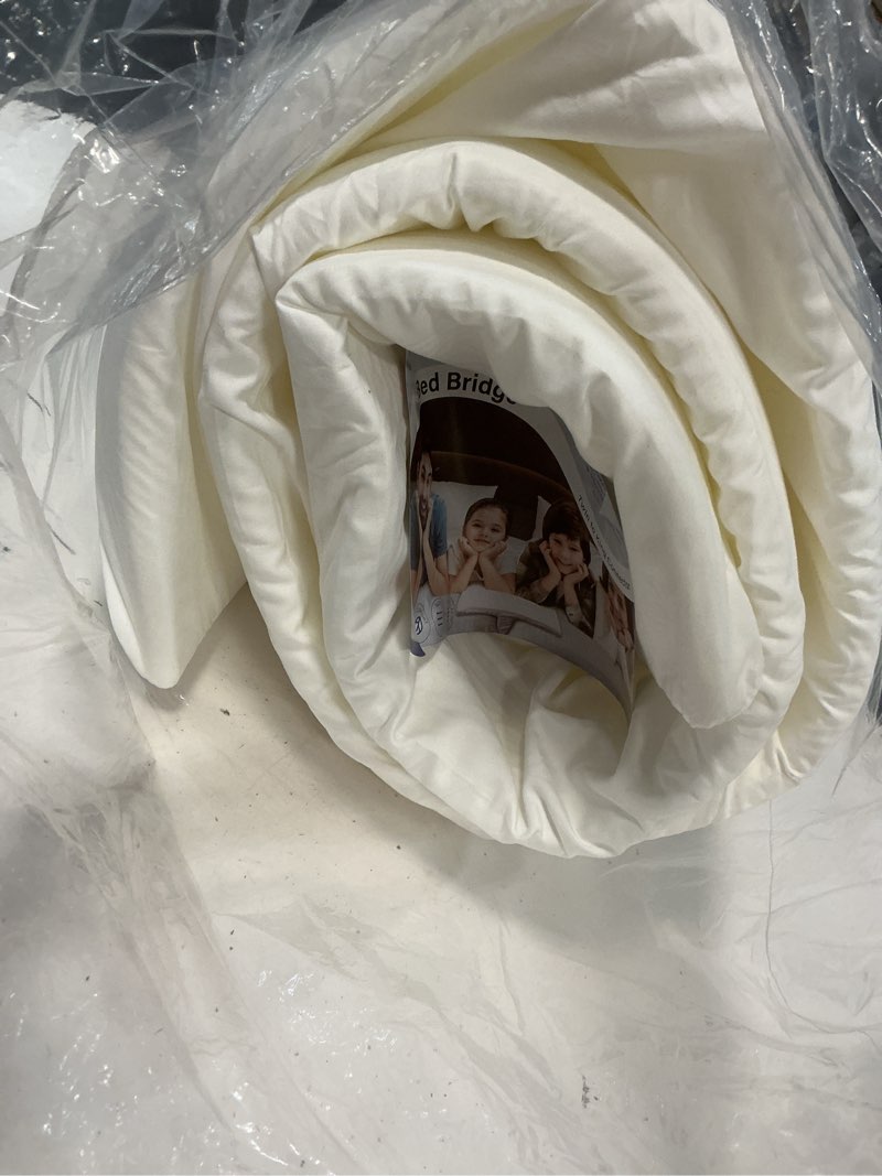 Condition photo showing As Is for vekkia 80" x 12" twin xl/twin to king converter with internal pe support sheet & high-density foam, split king gap filler for adjustable bed, guest room, vacation rentals, hotel, washable cover 80" l x 12" w