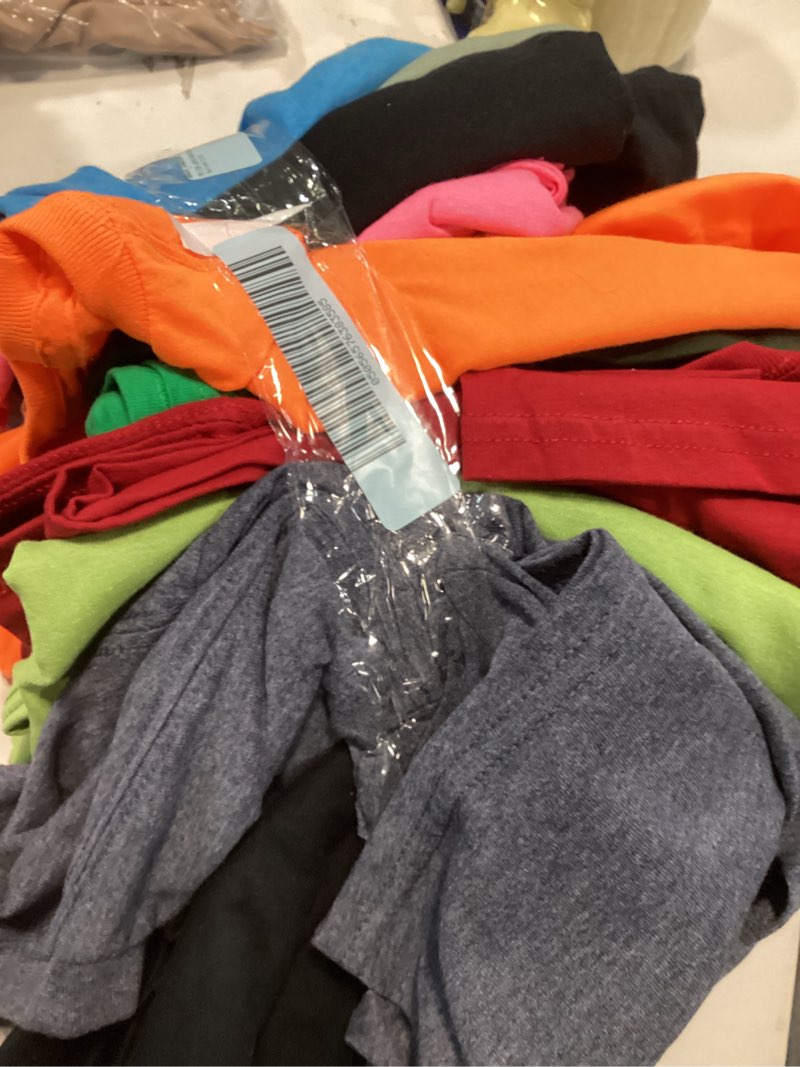 Condition photo showing Good Condition for colorfulleaf men's undershirts bamboo rayon short sleeve crewneck/v-neck tees slim-fit t-shirts 3 or 12 pack large crewneck 5-pack-blue/green/cream/black/white