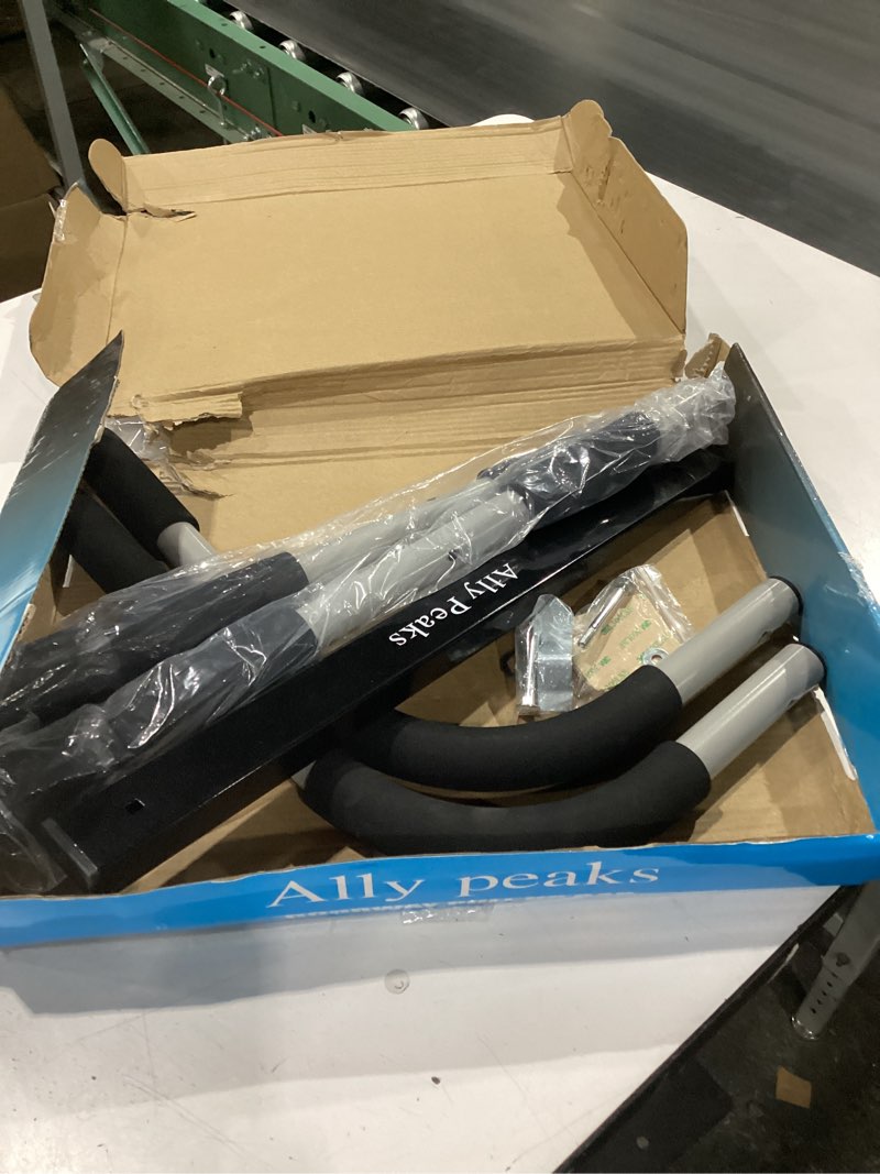 Condition photo showing As Is for ally peaks pull up bar for doorway | thickened steel max limit 440 lbs upper body fitness workout bar| multi-grip strength for doorway | indoor chin-up bar fitness trainer for home gym portable silver2