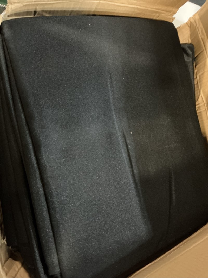 Condition photo showing New/Like New for hiasan black rectangle tablecloth - waterproof spillproof and wrinkle resistant washable polyester table cloth for dining party, 90 x 90 inch 90" x 90" (square) black