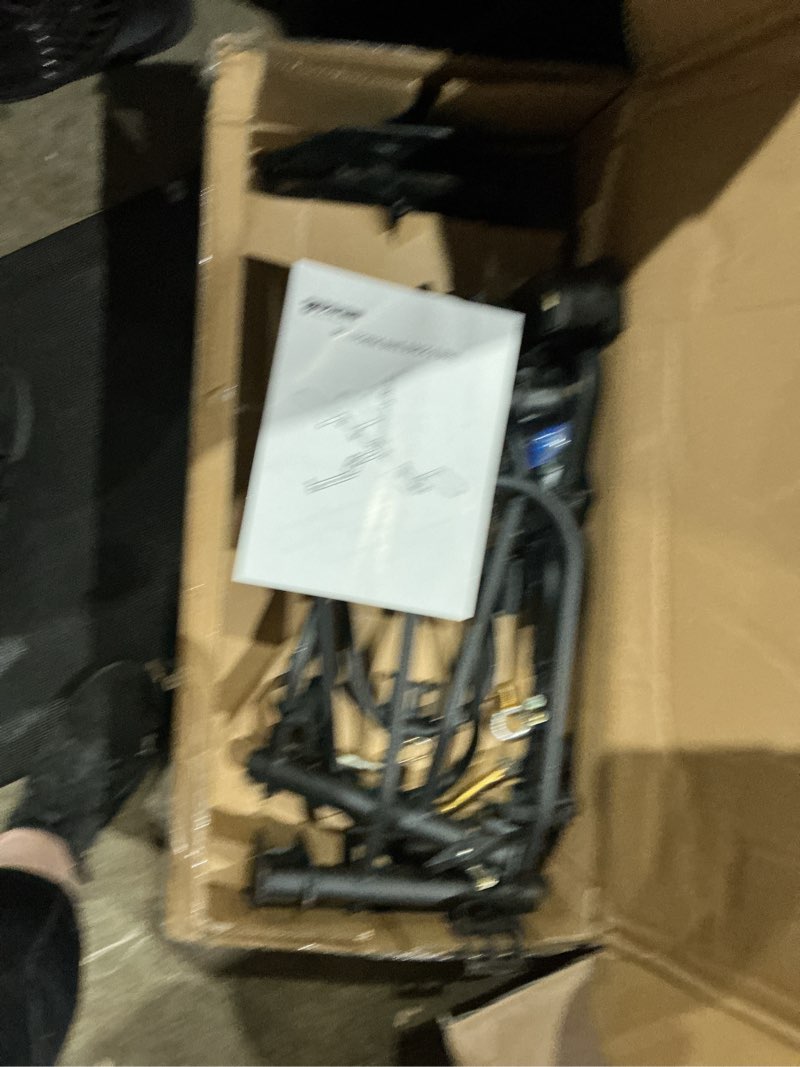 Condition photo showing As Is for young electric ebike rack con rampa 200 lbs 2-bike rack enganche montaje