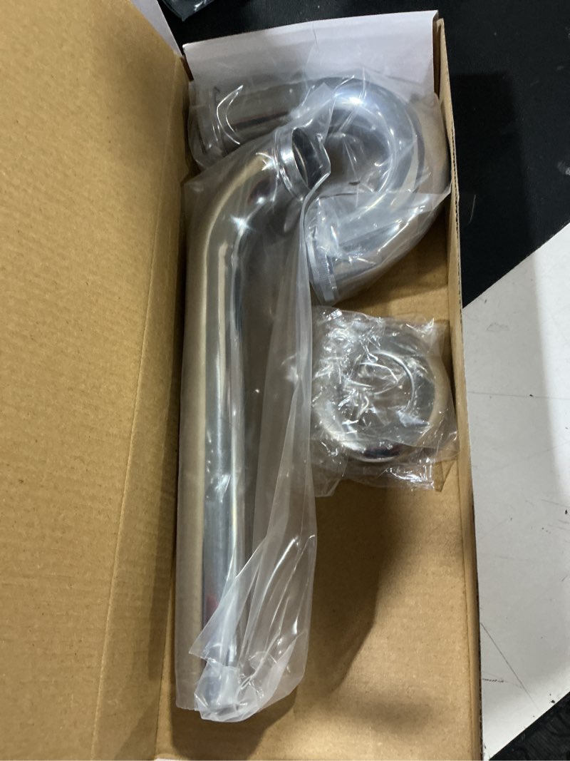 Condition photo showing Good Condition for westbrass a400-1-05 1-1/2" od 17 gauge p-trap with high box flange, polished nickel