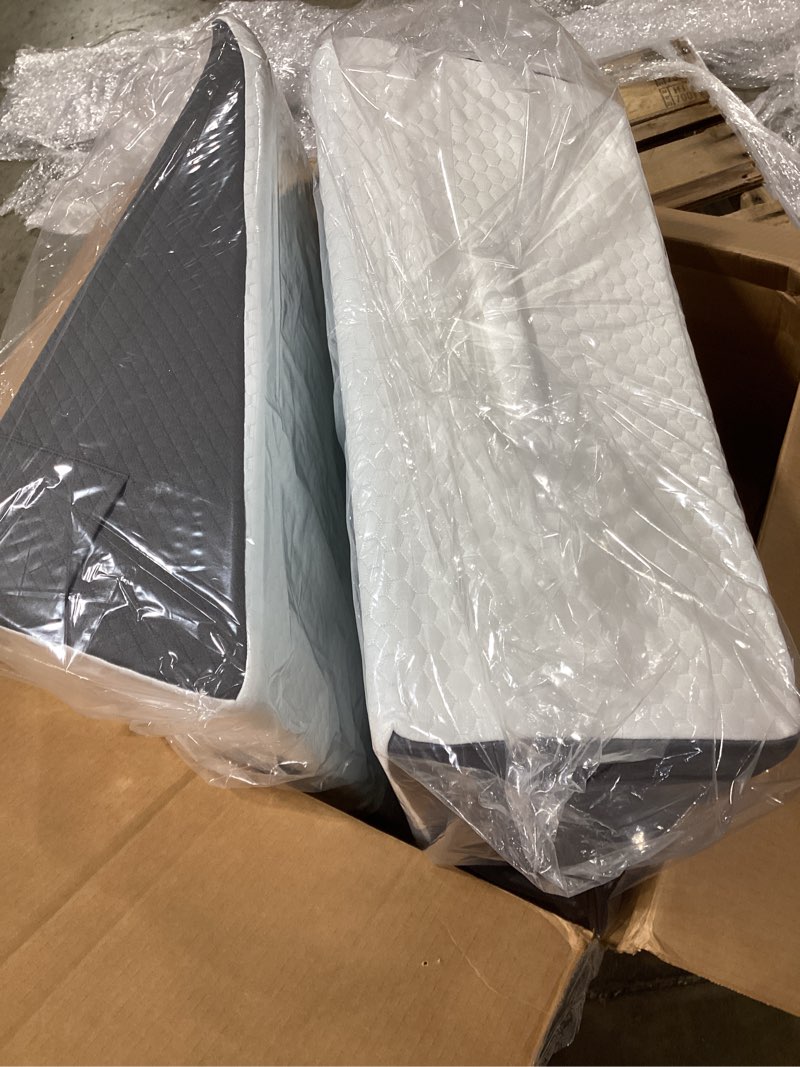 Condition photo showing Good Condition for bed wedge pillow for sleep apnea, acid reflux, and back pain relief, with chic jacquard cover - headboard gerd pillow wedges for sleeping