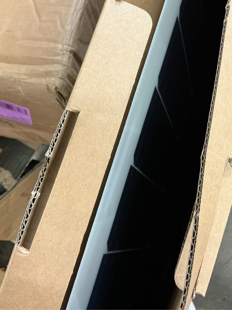 Condition photo showing As Is for renogy solar panels 200 watt 12v, flexible solar panel 200w 22% high-efficiency, 240° ultra lightweight solar panels for marine rv cabin van car boat camping curve surfaces