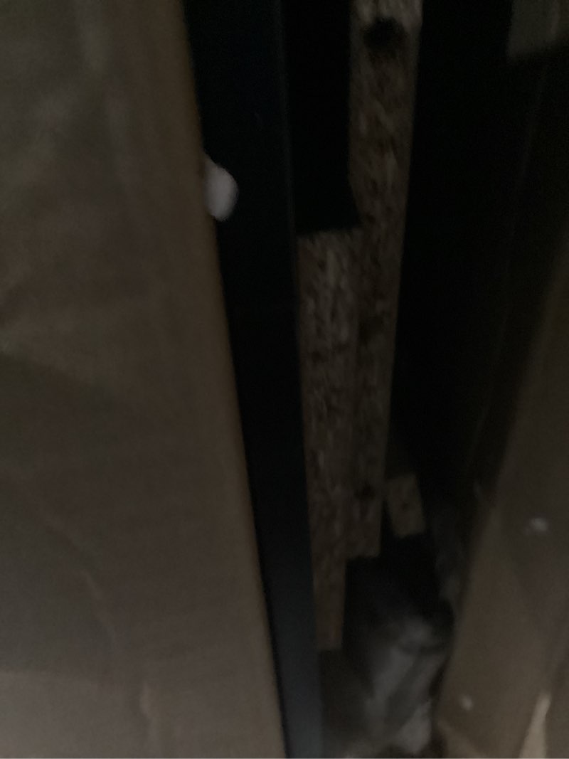 Condition photo showing New/Like New for furinno compact computer desk with shelves, round side, americano/black americano/black round side shelves