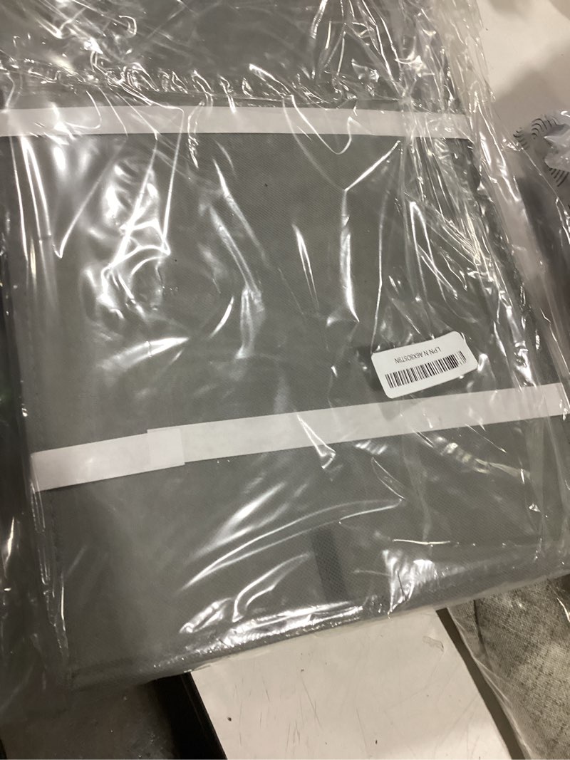 Condition photo showing Good Condition for Criusia Large Blanket Storage Basket - 6 Pack Fabric Storage Bins for Closet Shelf, Storage Baskets for Clothes Toys, Home Organization Bins with Handles for Living Room, Nursery, Bedroom 6 Pack -Extra Large Grey