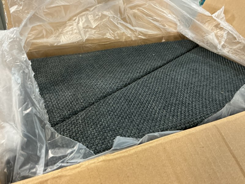 Condition photo showing Good Condition for 17.13" h dog stairs for small dogs, 2-in-1 pet steps & ottoman - foldable dog stairs for couch, non-slip wooden pet stairs for puppy senior injured dogs black xl(17.13h)