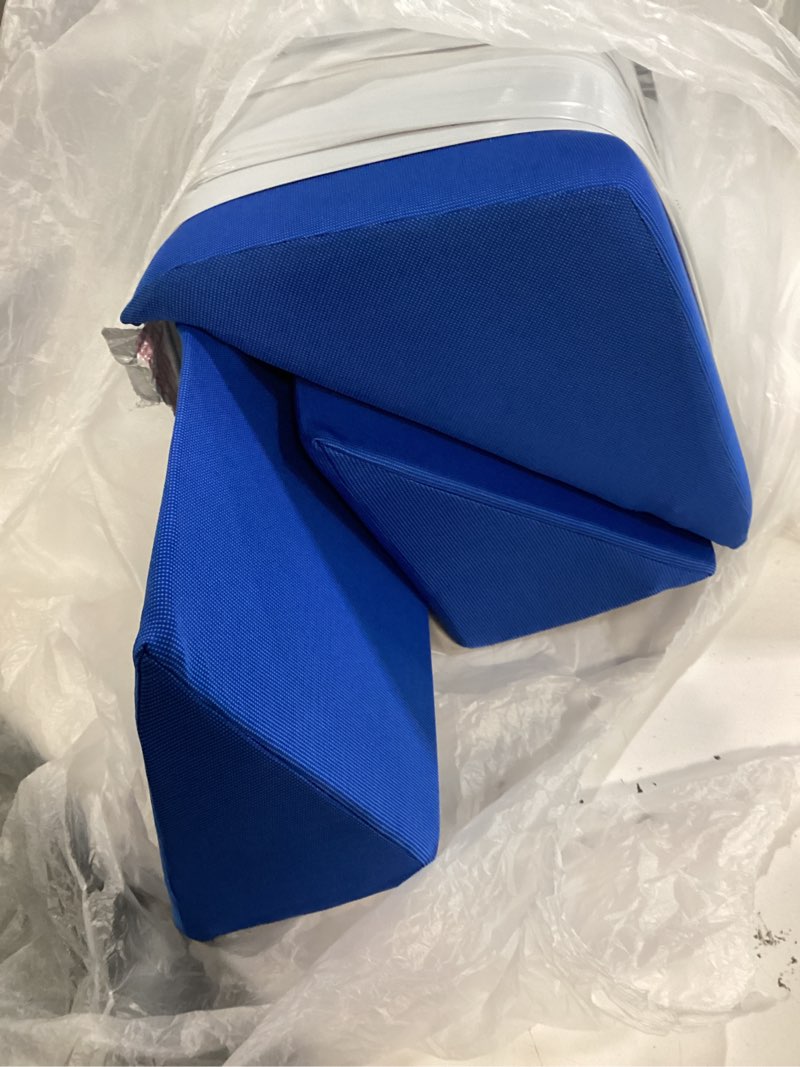 Condition photo showing Good Condition for fanwer positioning wedge pillow for side sleeping (3 in 1), 40 degree triangle bed wedges & body positioners for back pain, preventing bedsores, after surgery, knees elevated, pregnancy blue