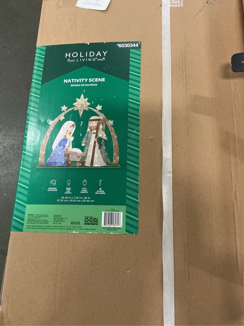 Condition photo showing New/Like New for Holiday Living Nativity Outdoor Christmas Decorations at Lowes.com Visit