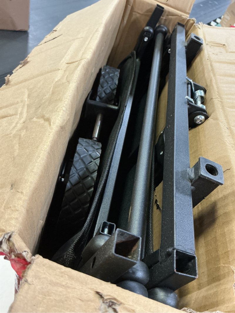 Condition photo showing As Is for Collapsible Wagon with Wheels, 370lbs Weight Capacity Foldable Beach Wagon with Flexible Handle Portable Utility Wagon Cart for Outdoor, Grocery, Garden, Camping 140L