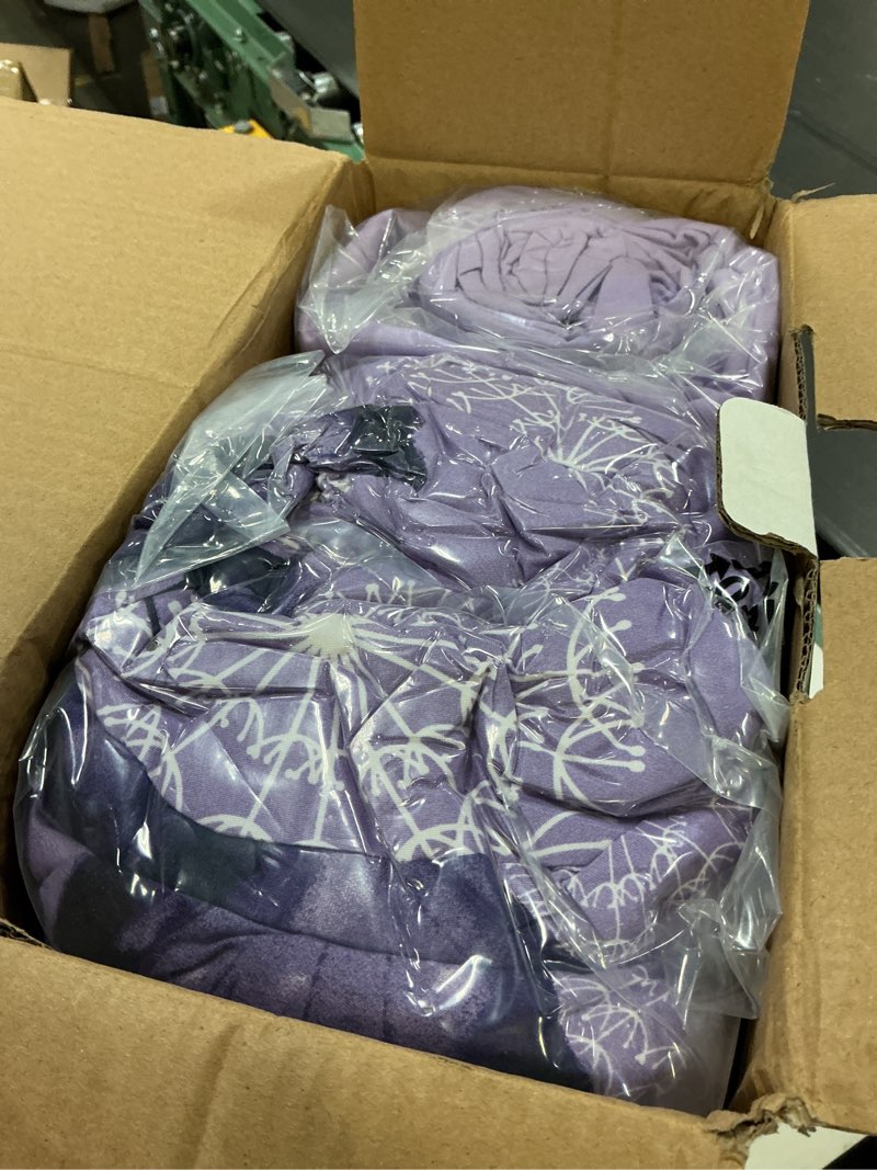 Condition photo showing Good Condition for ARTALL Bed in A Bag Full/Queen Size 8 Pieces, Purple Butterfly All Season Bedding Comforter Bed Set with Pillow Shams, Flat Sheet, Fitted Sheet, Bed Skirt, Pillowcases