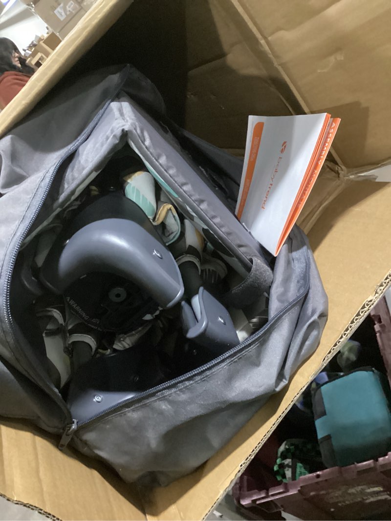 Condition photo showing Good Condition for Baby Trend Nursery Center, Portable Playard with Bassinet, Changing Table and Storage Organizer, Trend-E - Foldable and Convertible Travel Play Crib for Babies and Toddlers, Doodle Dots