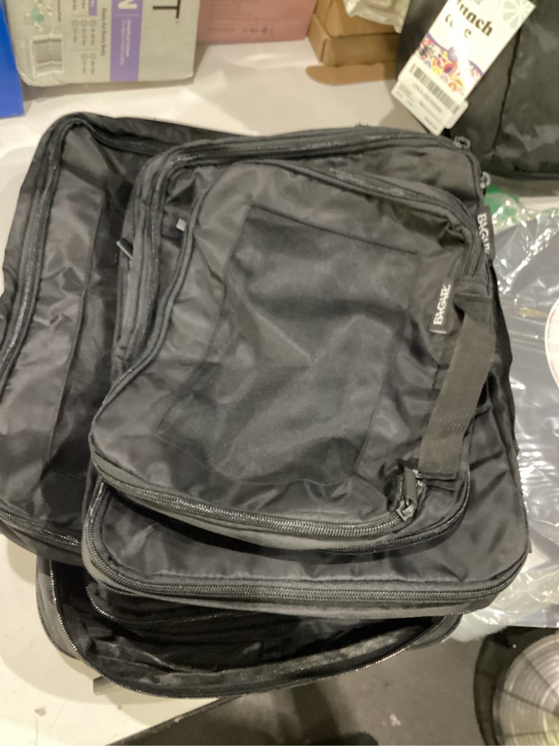 Condition photo showing New/Like New for bagail 4 set/6 set/8 set compression packing cubes travel accessories expandable packing organizers (square mesh, 06-black) 06-black square mesh