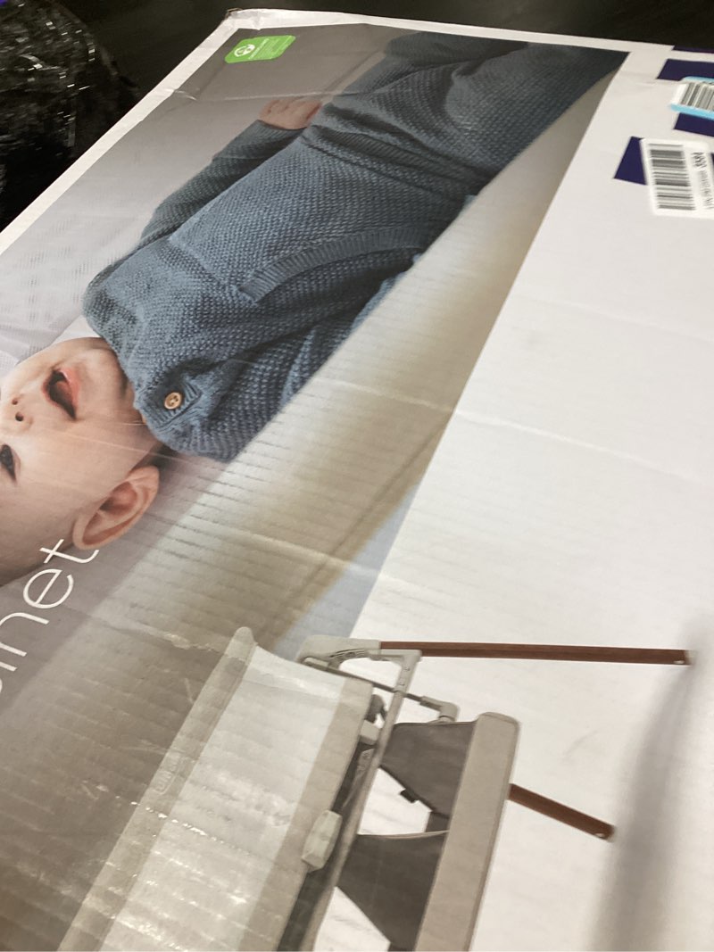 Condition photo showing New/Like New for chicco lullaglide plus electronic 3-in-1 baby bassinet, gliding and portable bassinet, waterproof mattress and fitted sheet, includes carry bag for travel, serene/beige lullaglide plus serene