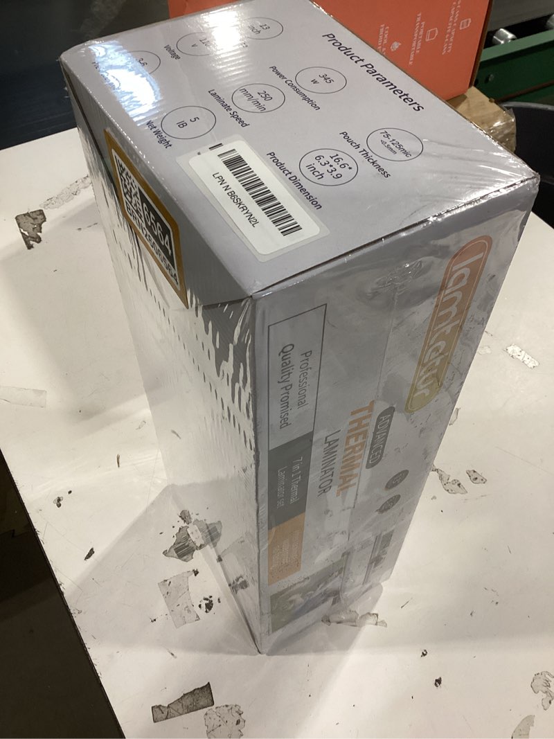Condition photo showing New/Like New for laminator machine 11x17 with 70letter size laminating sheets for a3/a4,13inch wide thermal hot&cold 2roller lamination laminated 3-5mil for office home school teacher,with paper cutter,corner rounder a3 laminator+70sheets(white)