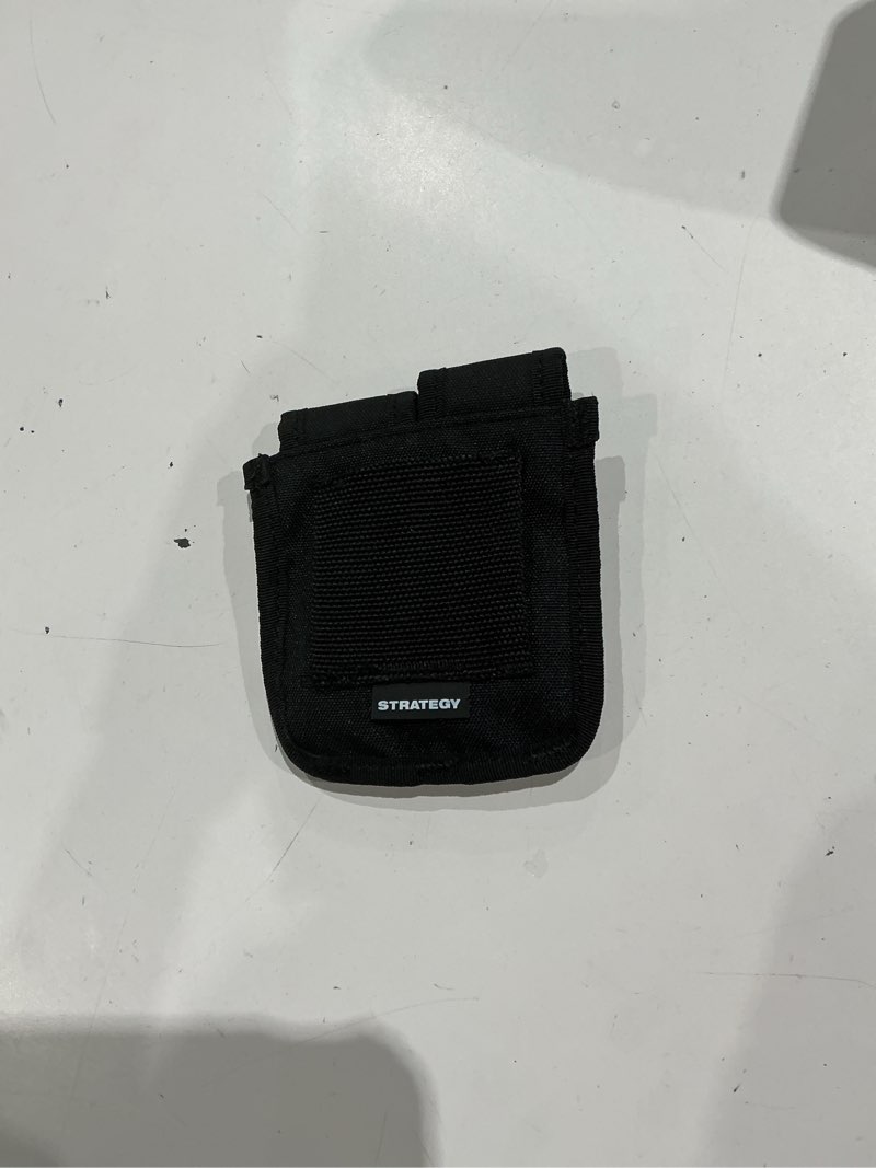 Condition photo showing As Is for strategy brand universal double magazine pouch, polyester, black