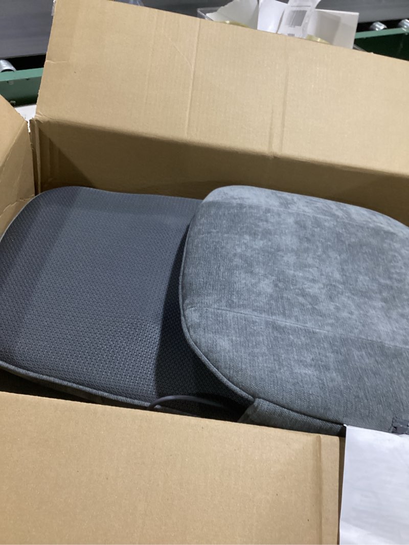 Condition photo showing As Is for (similar to )comfier shiatsu back massager with heat, 2d/3d massage chair pad, full back seat cushion with 10 nodes, deep tissue rolling & kneading for neck, shoulders & lumbar, vibration seat for home & office grey