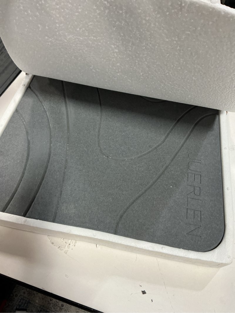 Condition photo showing Good Condition for 2 Pack Diatomaceous Earth Shower Mat, Stone Bath Mat, Nonslip Super Absorbent Fast-Drying Hard Bath Mat for Bathroom Shower Floor, 24 x 16 inch, Grey Wave Design