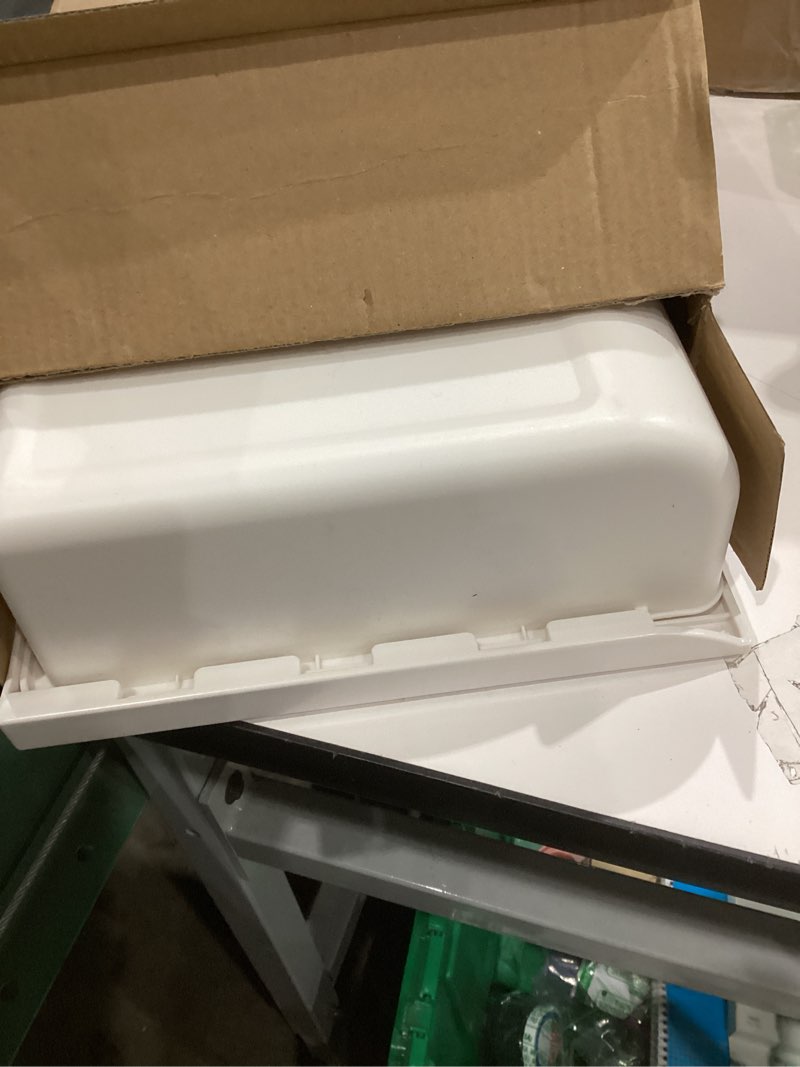 Condition photo showing Good Condition for 2 Pack Under Desk Drawer, Large & Medium Self-Adhesive Under Desk Organizer, Hidden Under Desk Storage Box Cosmetics Case Stick On Under Table Tray Holder for Cutlery, Office Supplies, Stationery White