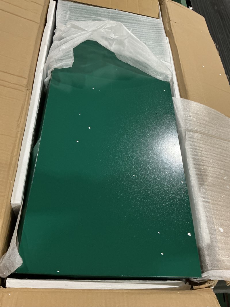 Condition photo showing Good Condition for chicken nesting box, 4 holes nesting boxes, heavy duty metal laying boxes, roll away nesting box egg collection tray, with roosting pole for chicken coop(green)