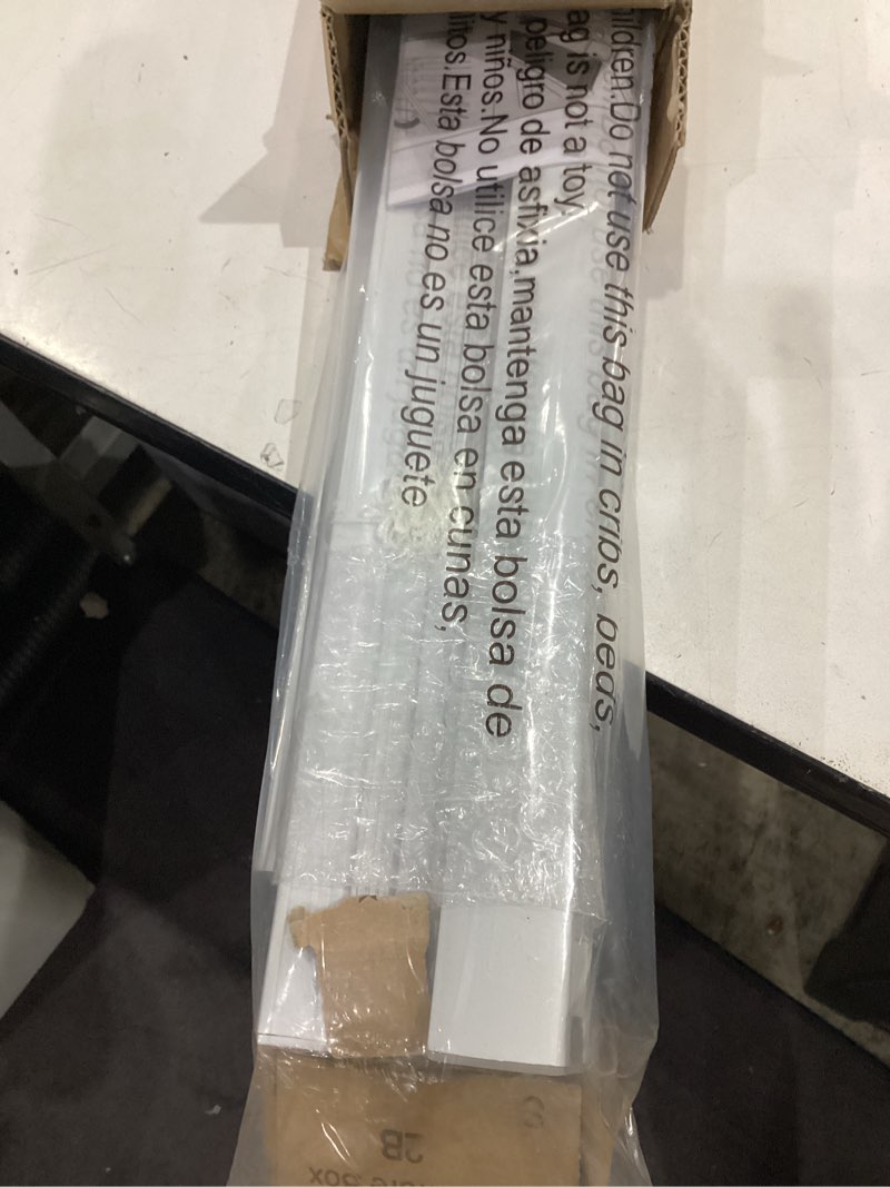 Condition photo showing Good Condition for lazblinds cordless white 1" room darkening vinyl mini blinds, 40" w x 48" h horizontal window blinds for home, cordless shades for indoor windows white 40"w x 48"h