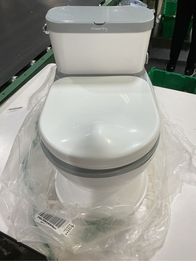 Condition photo showing Good Condition for 2-in-1 Toddler Potty Training Toilet - Larger Potty Chair & Detachable Training Seat for Boys & Girls Ages 1-3 with Flushing Sound, Wipes Storage, Toilet Paper Holder - Grey