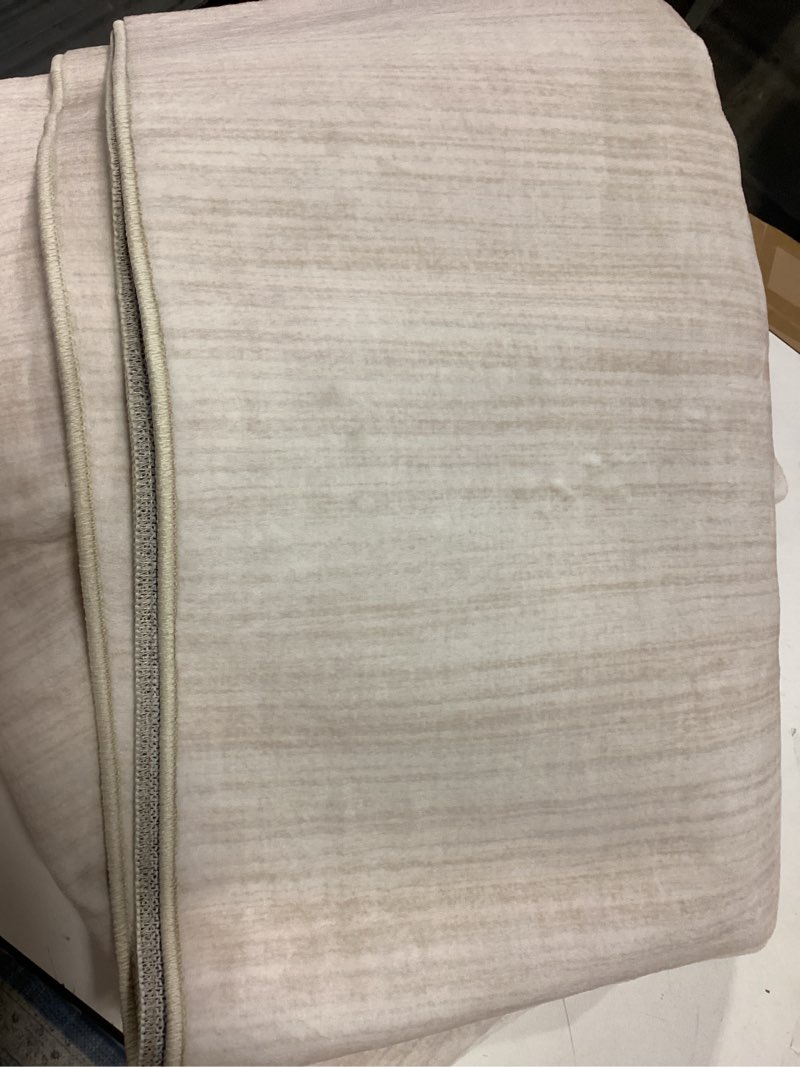 Condition photo showing Good Condition for Washable Area Rug 8x10 for Living Room Bedroom Non Slip Minimalist Solid Color Area Rugs Modern Abstract Plain Dining Room Throw Carpet Low Pile Soft Classic Boho Rugs for Kitchen Nursery Oiifce,Ivory Ivory 8' x 10' (Rectangular)