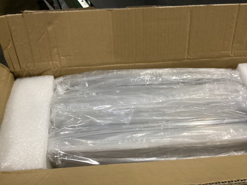 Condition photo showing New/Like New for large clear stackable acrylic storage bins with door, dustproof figure collectibles display case, football & motorcycle helmet showcase, basketball, sports memorabilia organizer (xl, count, 3) xl 3.0