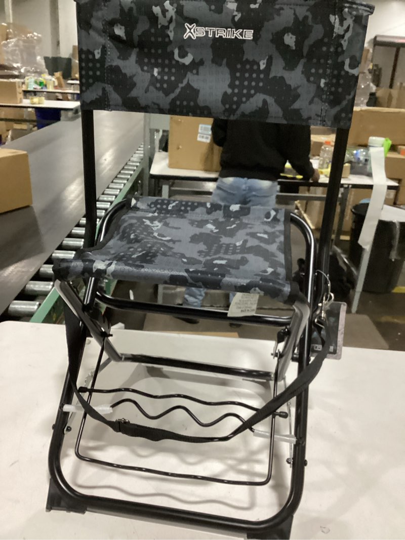 Strike Portable Fishing Chairs Outdoor Folding Stool for Adults Portable Camping Chair for Ice Fishing,Hunting,Lawn,Patio,Garden,300LBS