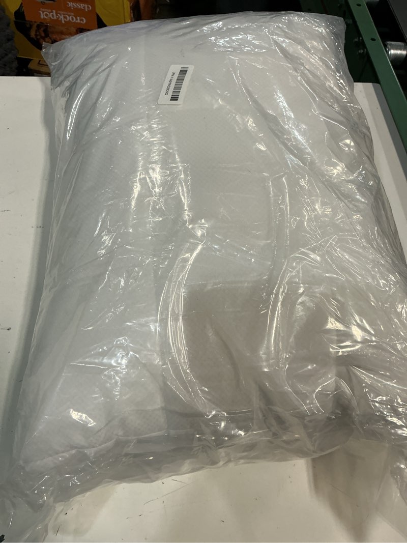 Condition photo showing As Is for Nuzzle Cooling Adjustable Pillow for Side Sleepers, Luxury Standard Size Bed Pillow Hotel Collection - Best Adjust Height Soft Firm Pillow for Back, Stomach or Side Sleepers - Home Gifts