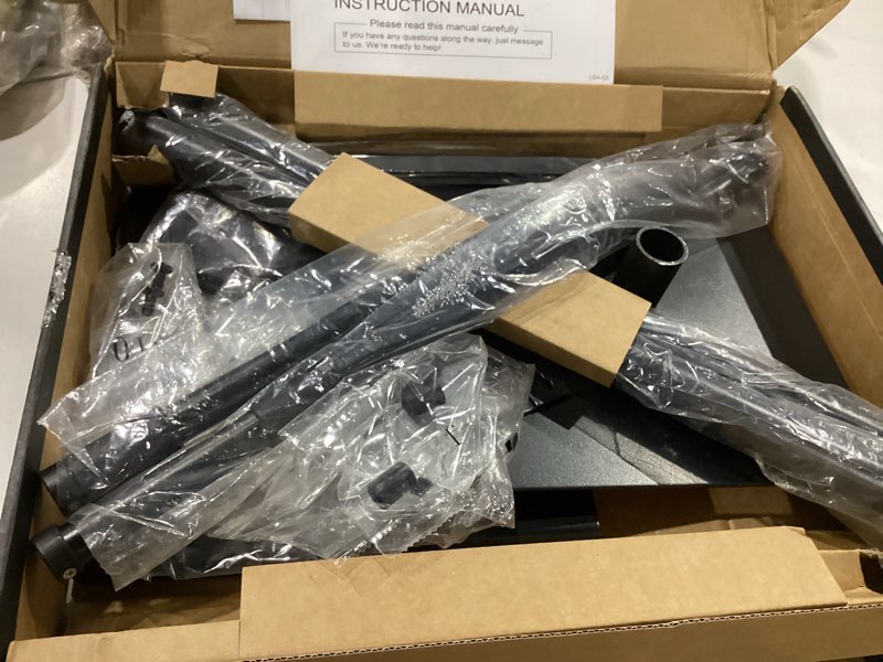 Condition photo showing Good Condition for USX MOUNT Universal Speaker Stands, Height Adjustable Extend 30.0" to 39.1" for Satellite Speakers & Small Bookshelf Speakers up to 11 lbs Per Stand, 1 Pair Floor Stands for Sony Bose Polk JBL Yamaha 30" to 39.1" Speaker Stands