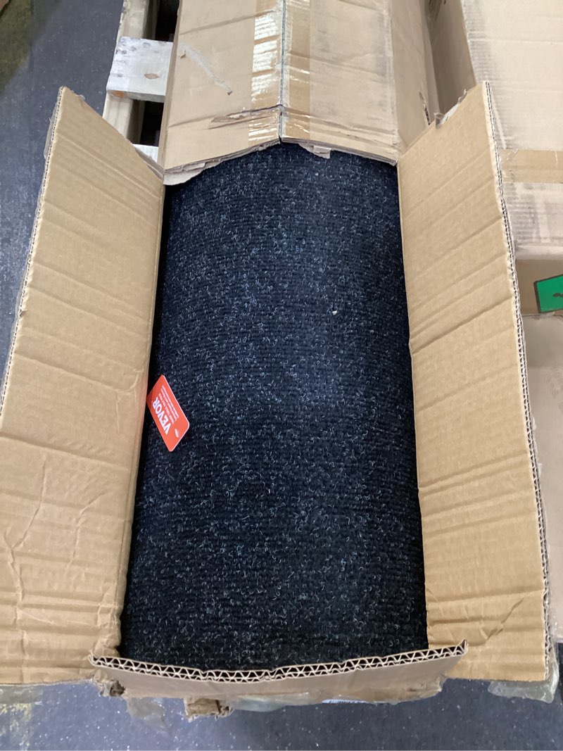 vevor marine carpet, 6 x 23 ft boat carpeting, charcoal black marine grade boat carpet, indoor/outdo