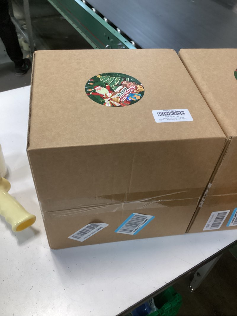 Condition photo showing New/Like New for LAWOHO A Set of Three-Piece Christmas Lighting Gift Boxes 12.2in,Battery&USB Operated LED Light Imitation Rustic Rattan Gift Boxes with Bow Christmas Holiday Party Farmhouse Xmas Decorations,3 Sizes