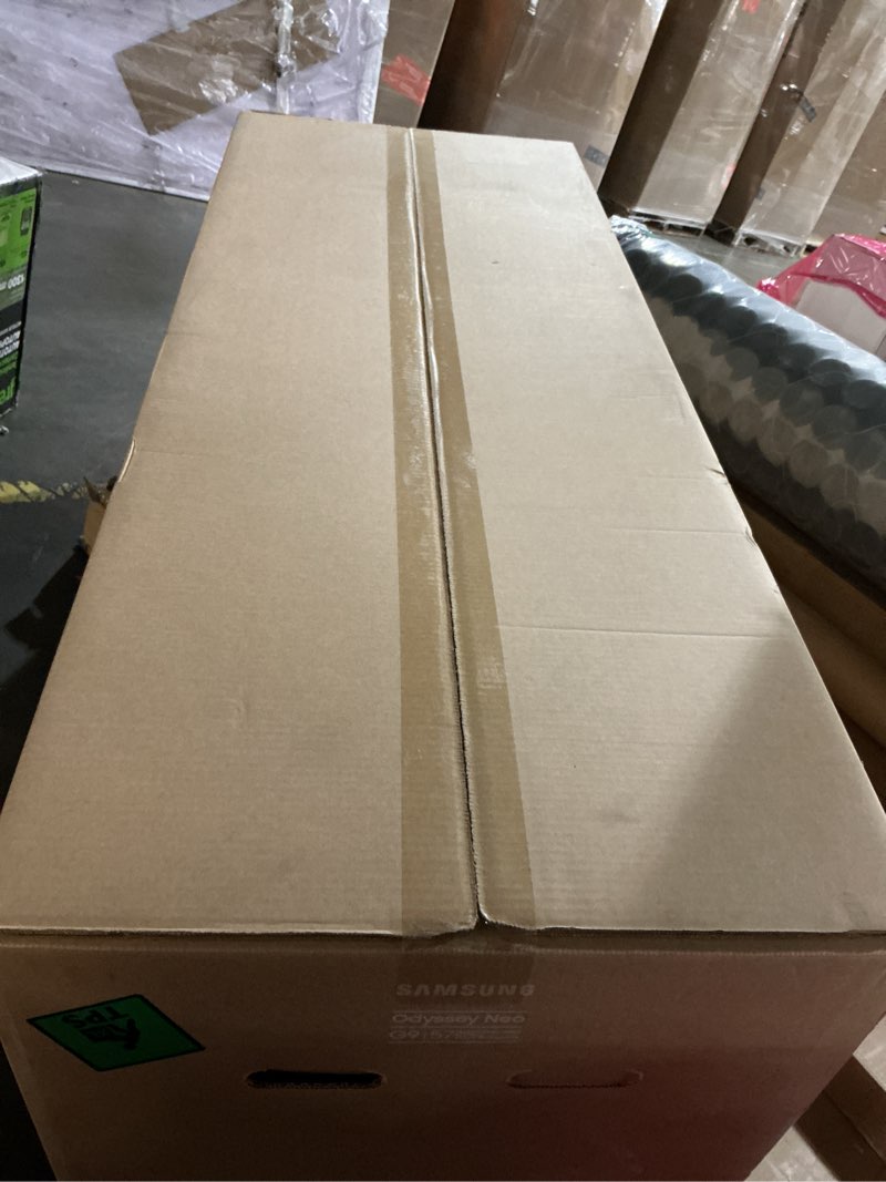 Condition photo showing New/Like New for Samsung - 57" Odyssey Neo G9 Dual 4K UHD Quantum Mini-LED 240Hz 1ms HDR 1000 Curved Gaming Monitor (HDMI 2.1, DP 2.1, USB 3.0) - Black