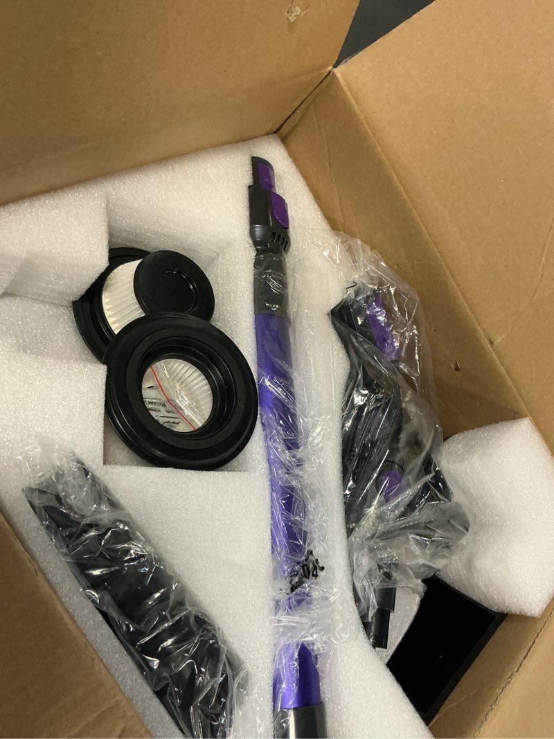 Condition photo showing New/Like New for cordless vacuum cleaner,500w 40kpa 60mins vacuum cleaners for home,powerful stick vacuum with green light,anti-tangle wireless vacumm, rechargeable vacuum for pet hair/carpet/hardwood floor,purple