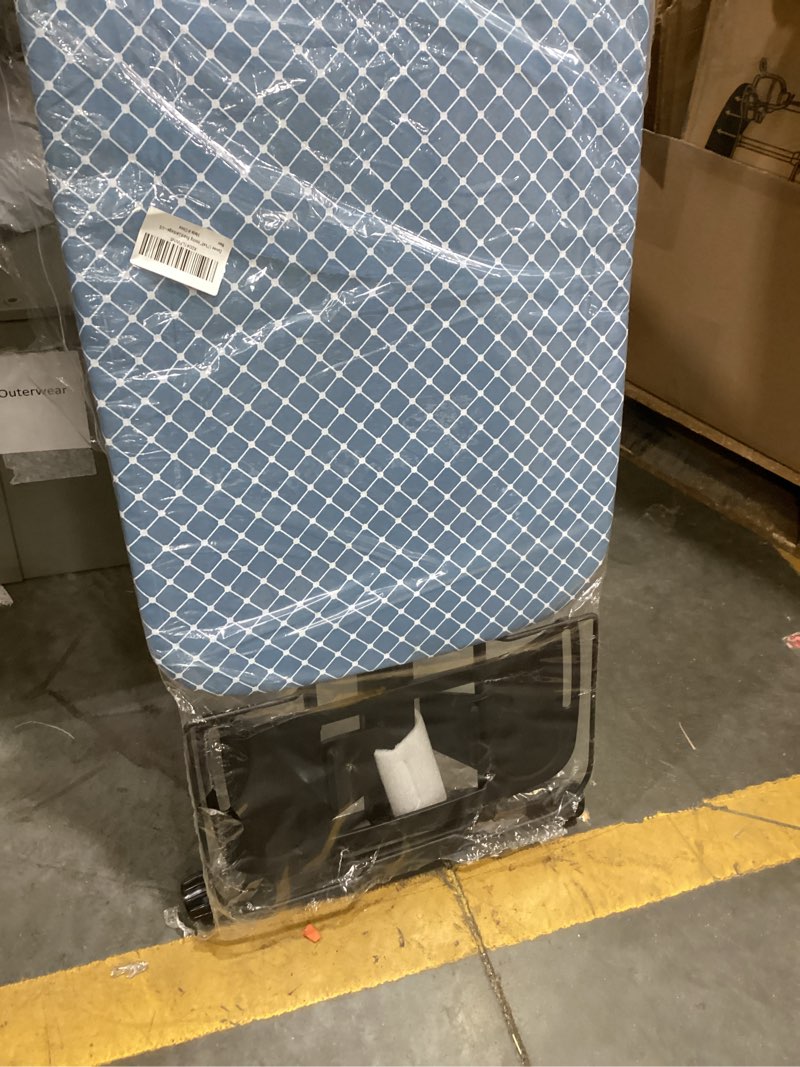 Condition photo showing As Is for duwee 17"x46" ironing board full size,deluxe ironing board with steam iron rest,heat resistant cover