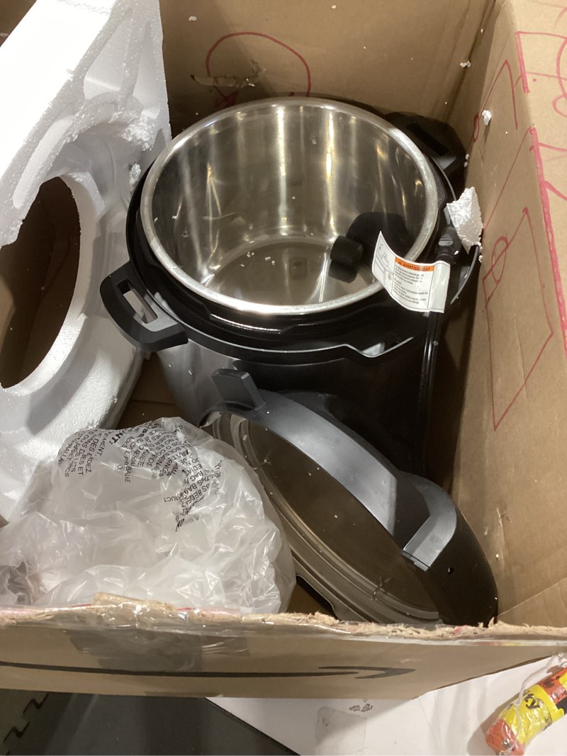 Condition photo showing As Is for Instant Pot Duo 7-in-1 Electric Pressure Cooker, Slow Cooker, Rice Cooker, Steamer, Sauté, Yogurt Maker, Warmer & Sterilizer, Includes App With Over 800 Recipes, Stainless Steel, 8 Quart 8 Quarts